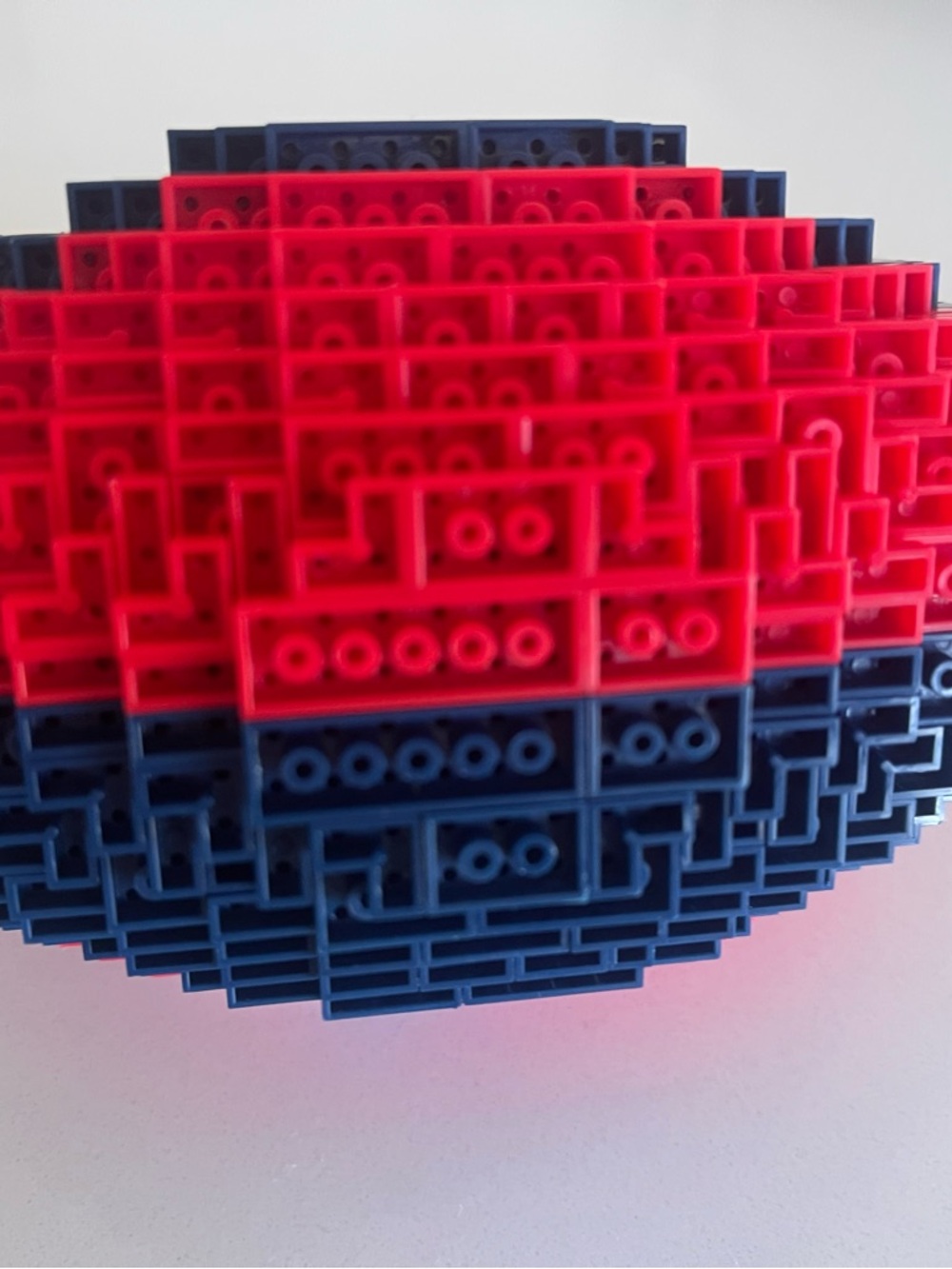 Red Mini Brick Football Building Set patriots FOCO no box - Picture 4 of 4